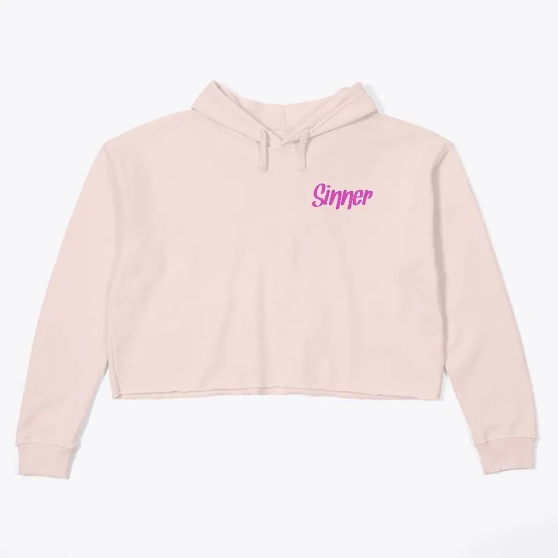 Sinner crop hoodie